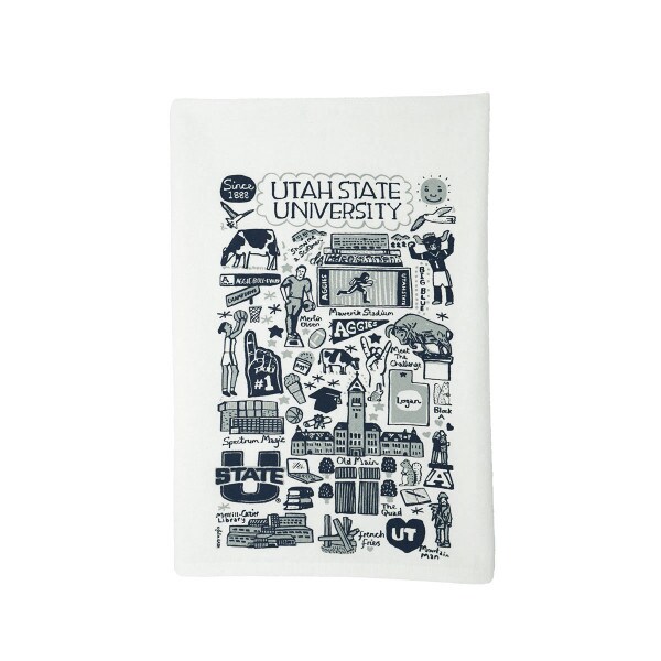 Julia Gash Tea Towel Cotton Utah State